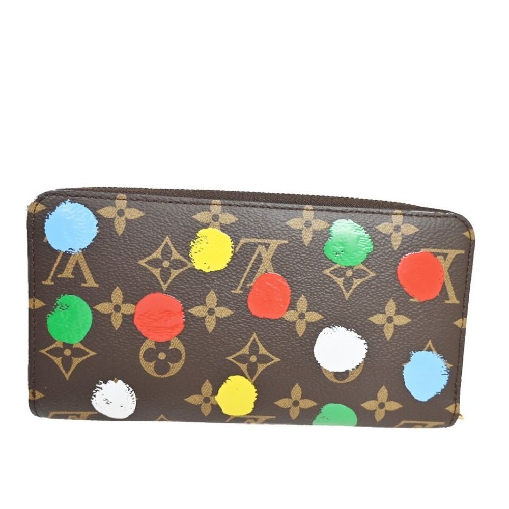 LOUIS VUITTON LV × YK Long Zippy Wallet Monogram 3D Dots Brown M81864 - Picture 15 of 16